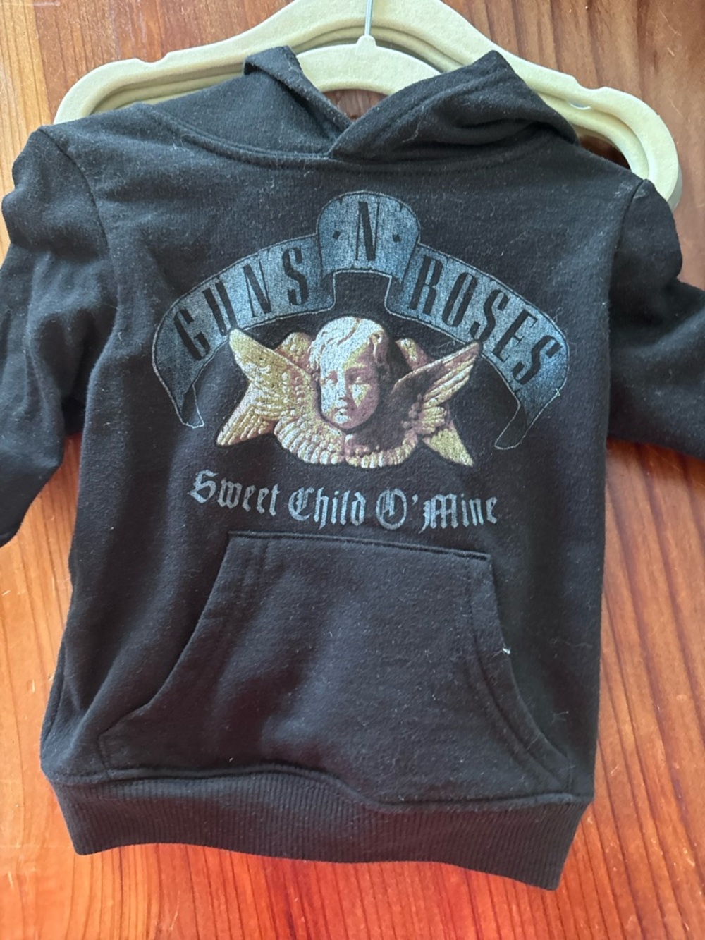 Vintage Toddler Black 'Sweet Child O' Mine' Hoodie Top